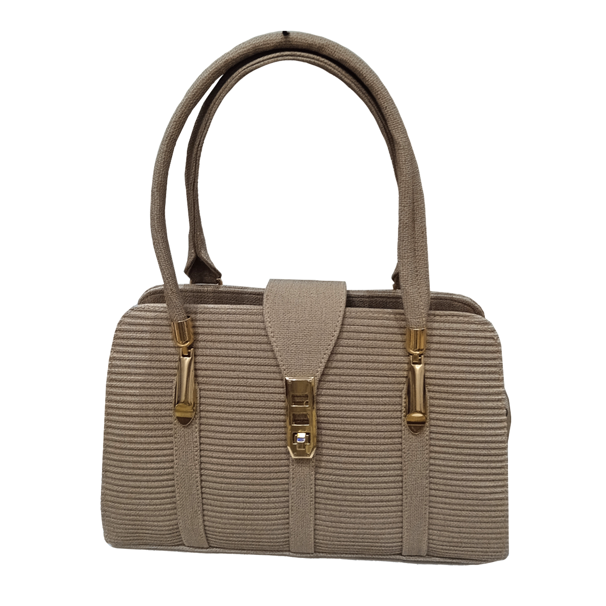 شنطة لسان لازار نسائي جلد مستورد- لون بيج - 5362