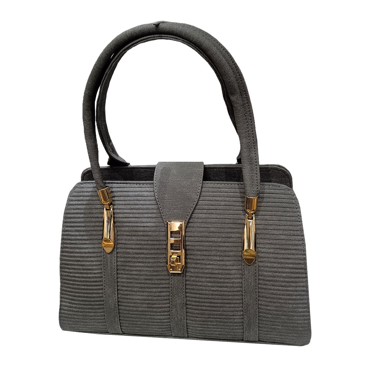 شنطة لسان لازار نسائي جلد مستورد- لون رمادي- 5362