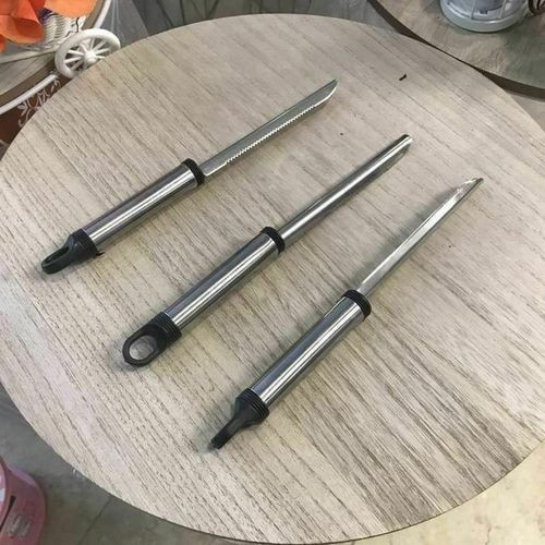 مقوار ستانلس ستيل - فضي واسود خامة ممتازة