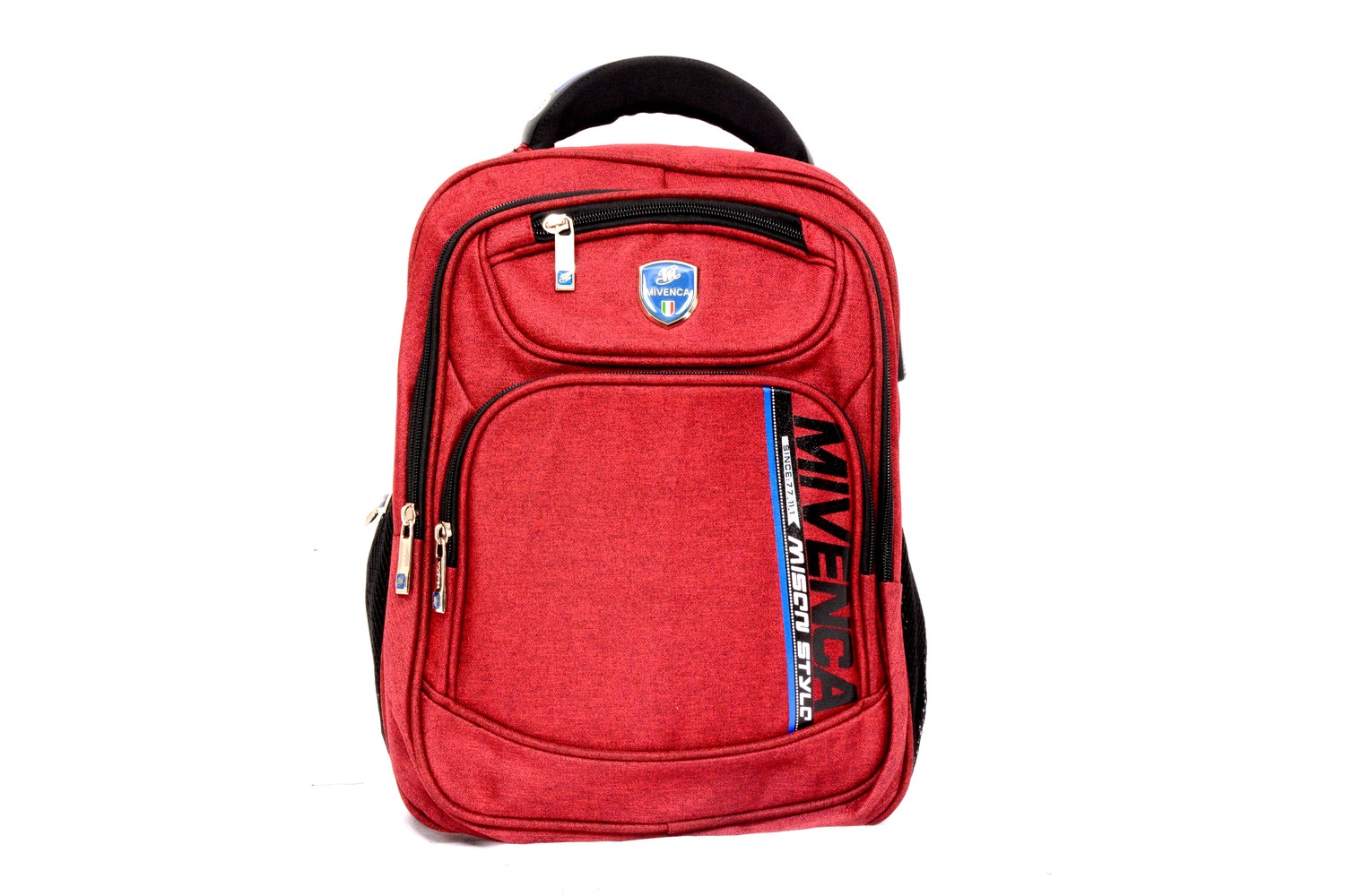 شنطة ظهر لاب توب وسط Mivenca مزوده ب -USB اللون أحمر