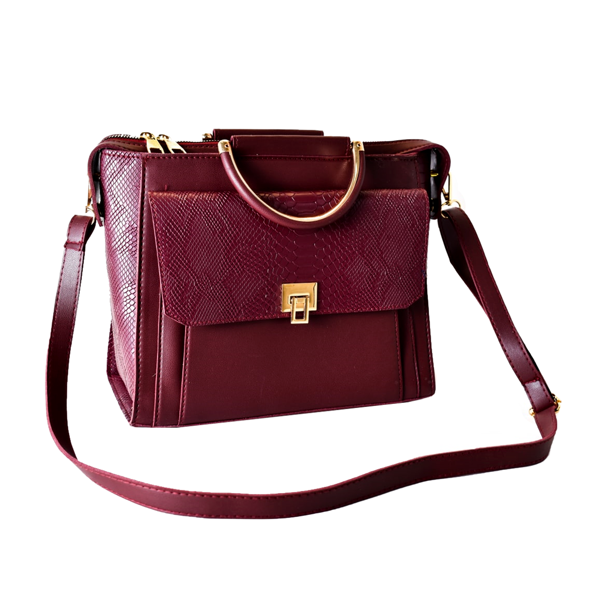 شنطة لازار نسائي جلد متعددة الاستخدامات - لون نبيتي 5189