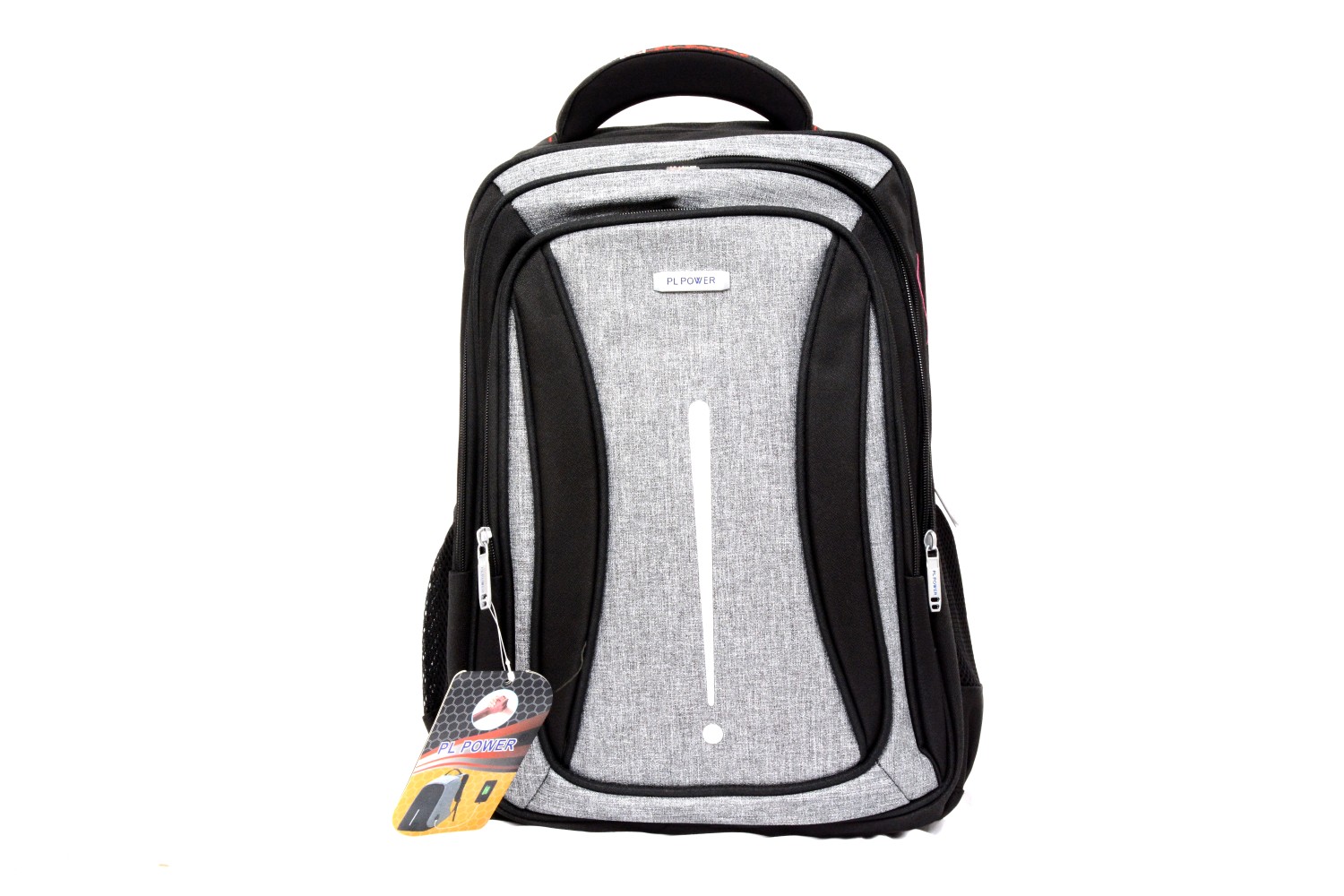 شنطة ظهر لاب توب مزودة بمخرج - USB اللون رصاصي